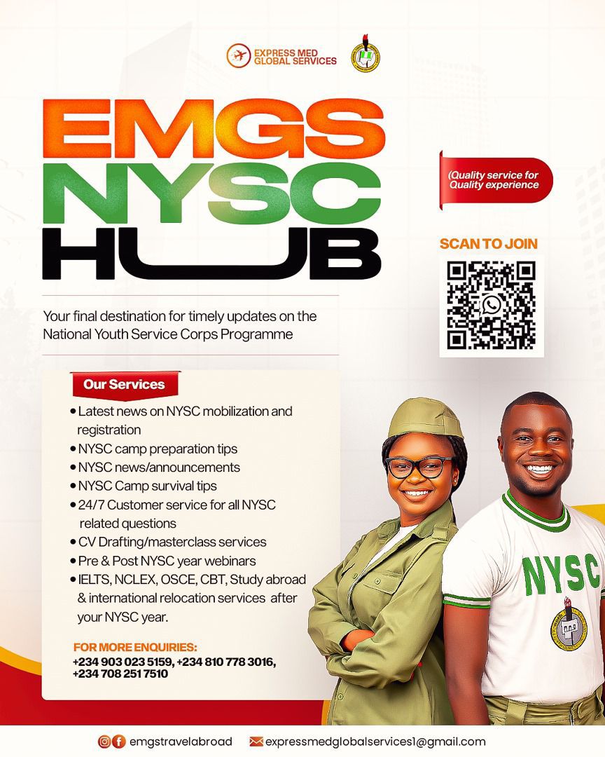 National Youth Service Corps (NYSC) Hub - FREE