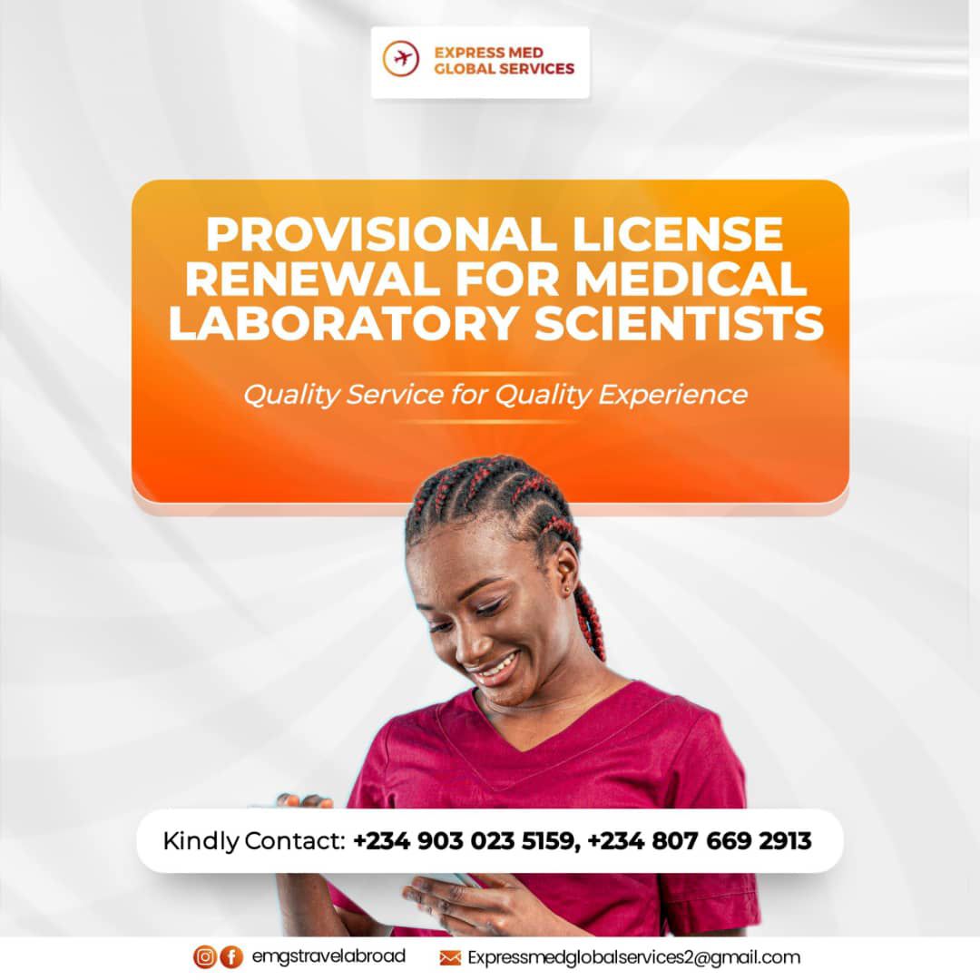 Medical Laboratory Science Provisional License Renewal