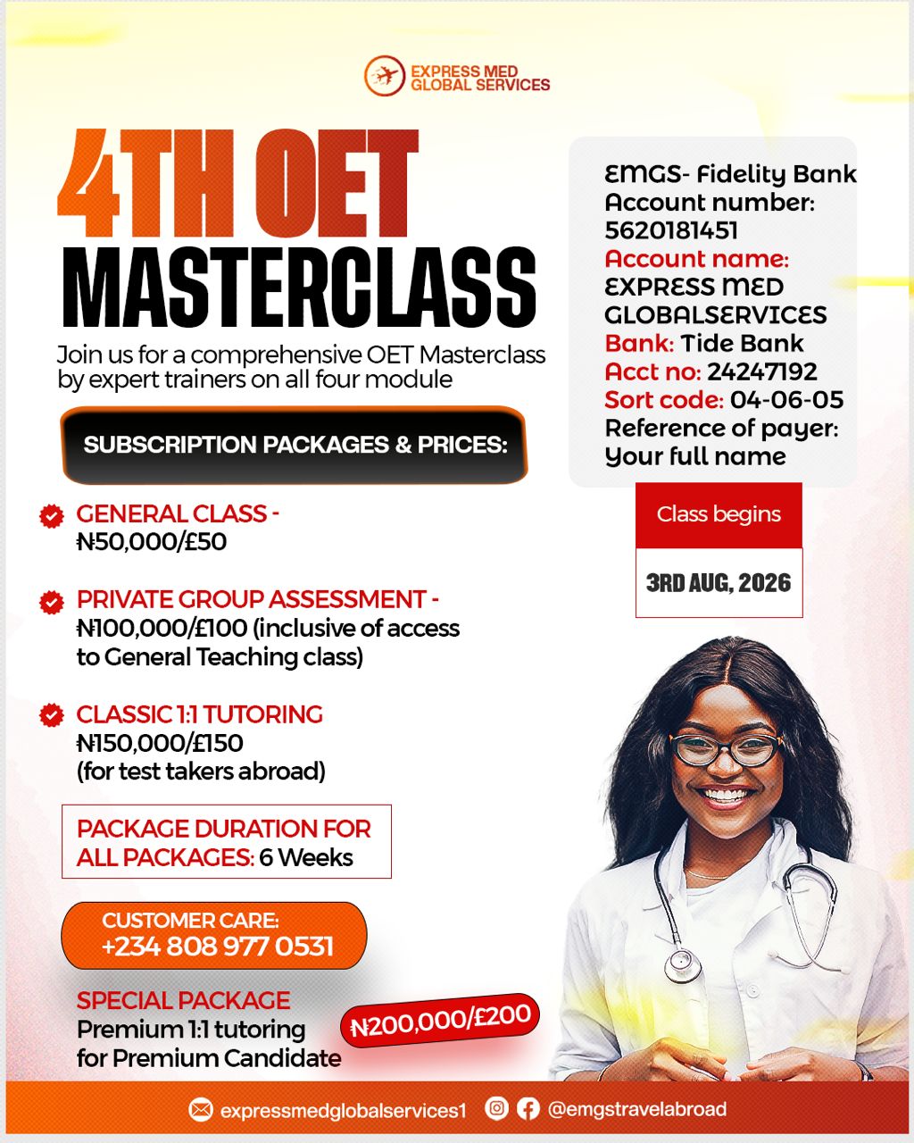 Occupational English Test OET ( Private Assessment Class