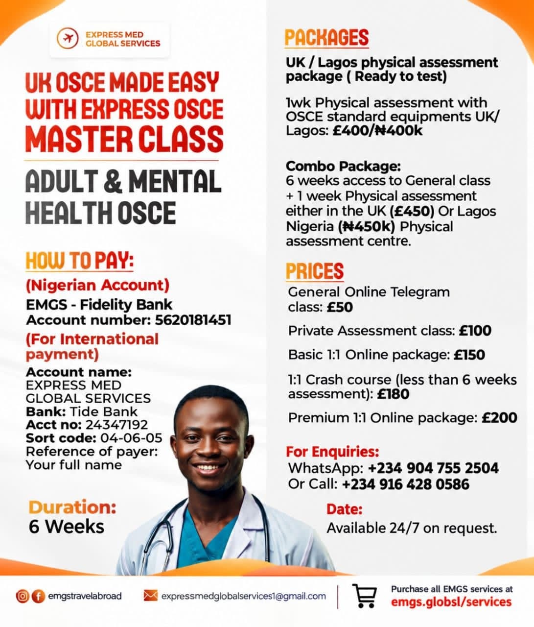 EMGS OSCE MASTER CLASSES